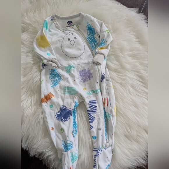 Nested Bean Other - Nested Bean Zen Sleep Footie Multicolor One Piece Sleeper 3-6 Months S Small